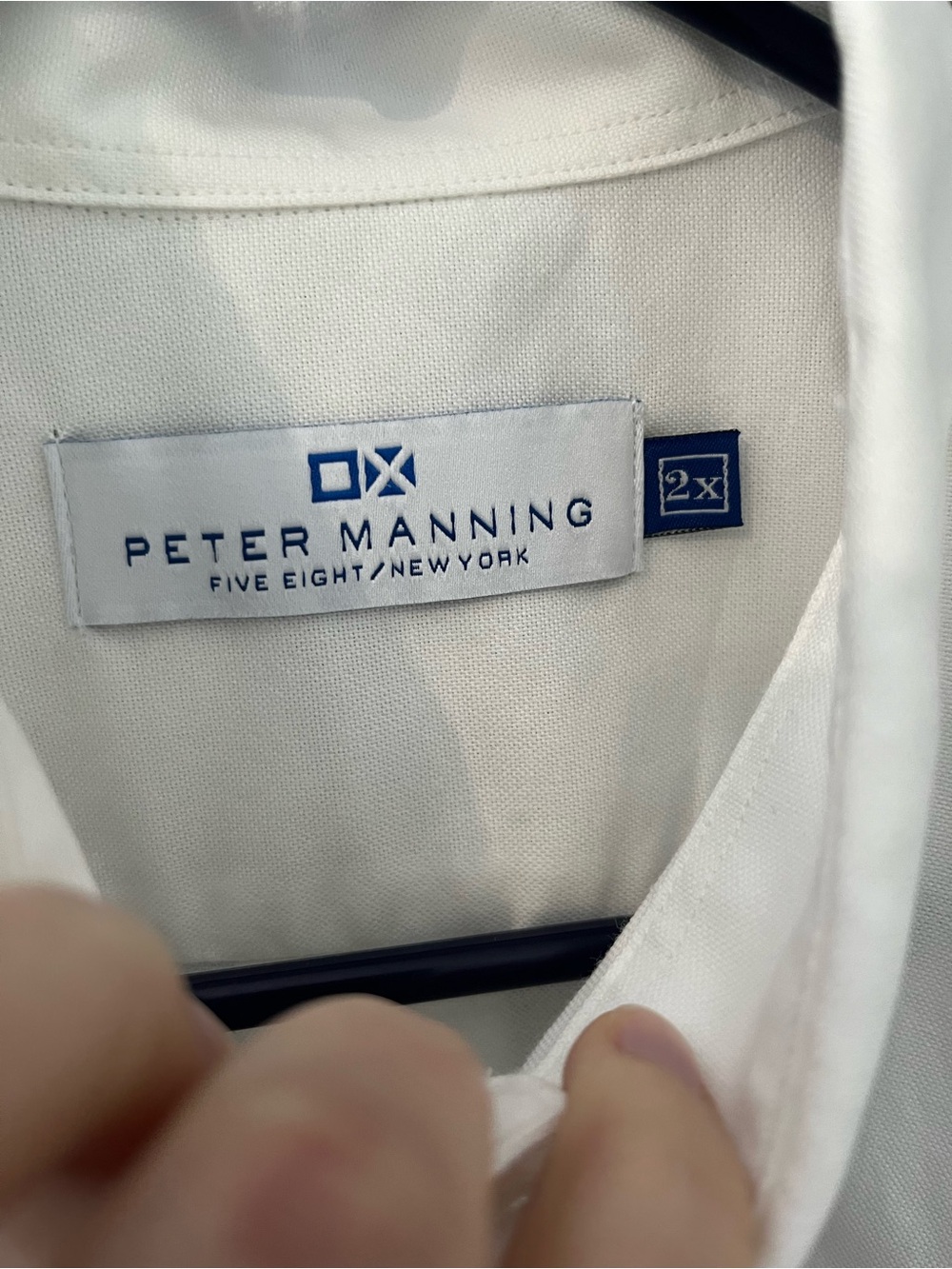 Peter Manning Oxford white Shirt size 2X - Picture 5 of 6